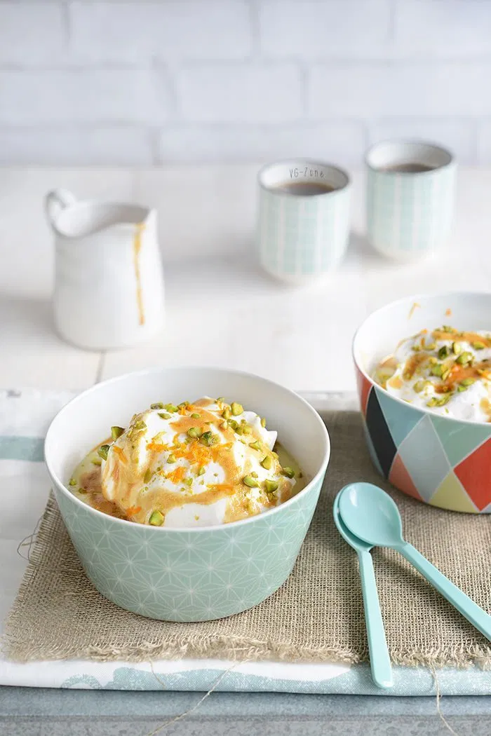 Île flottante vegan